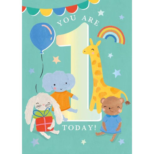 Picture of YOU ARE ONE TODAY BIRTHDAY CARD